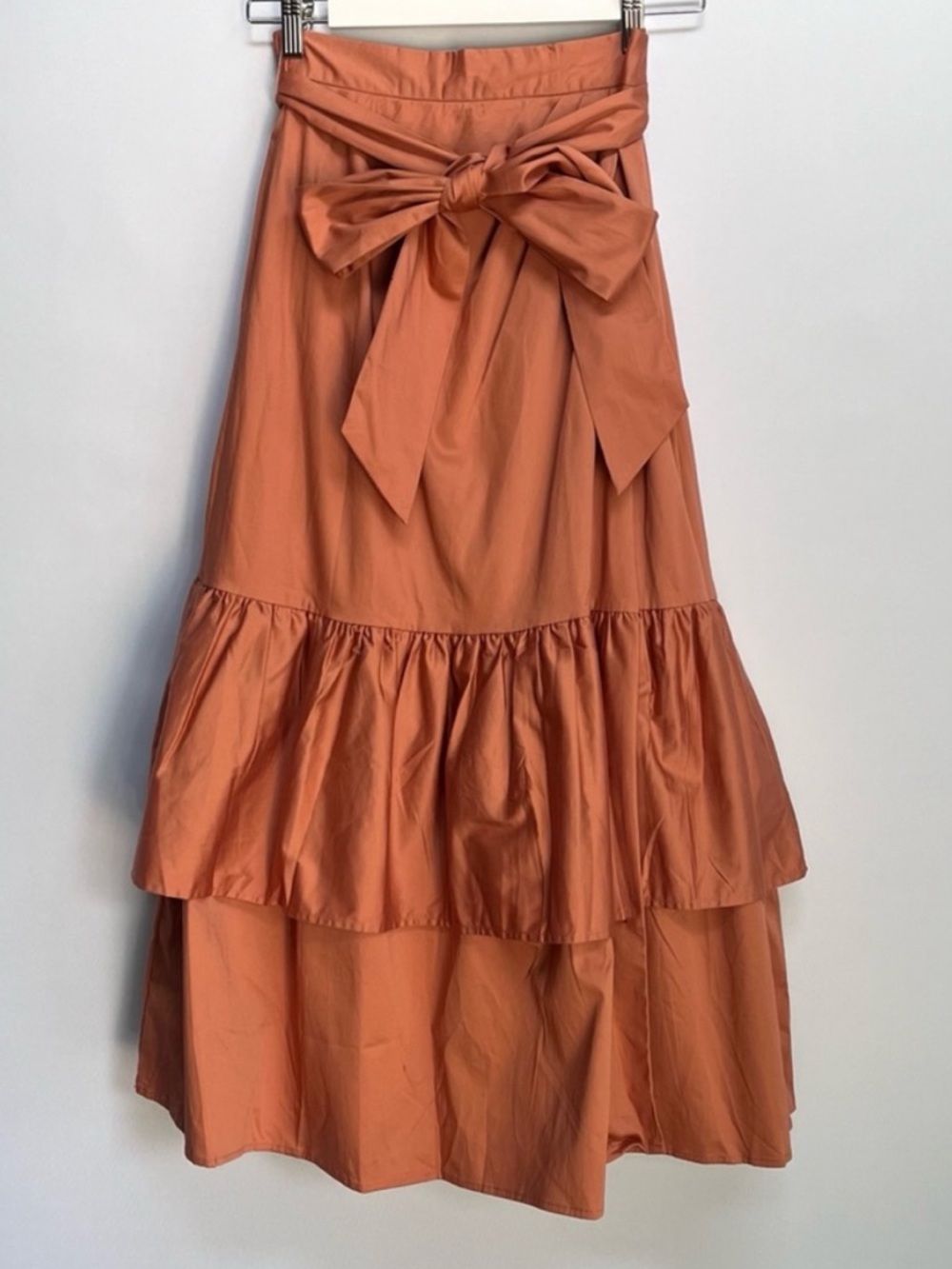 NWT Anthropologie  Hutch Wrap Tiered Bow Midi Skirt